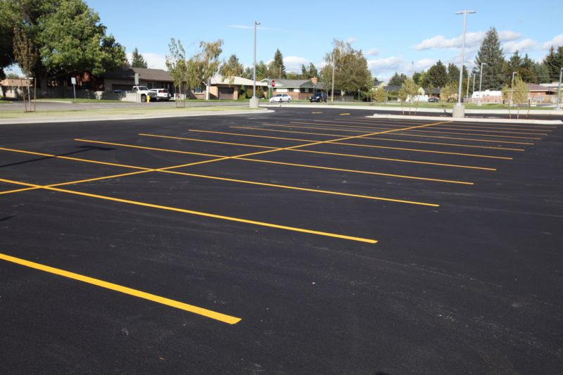 Parking lot resurfacing project